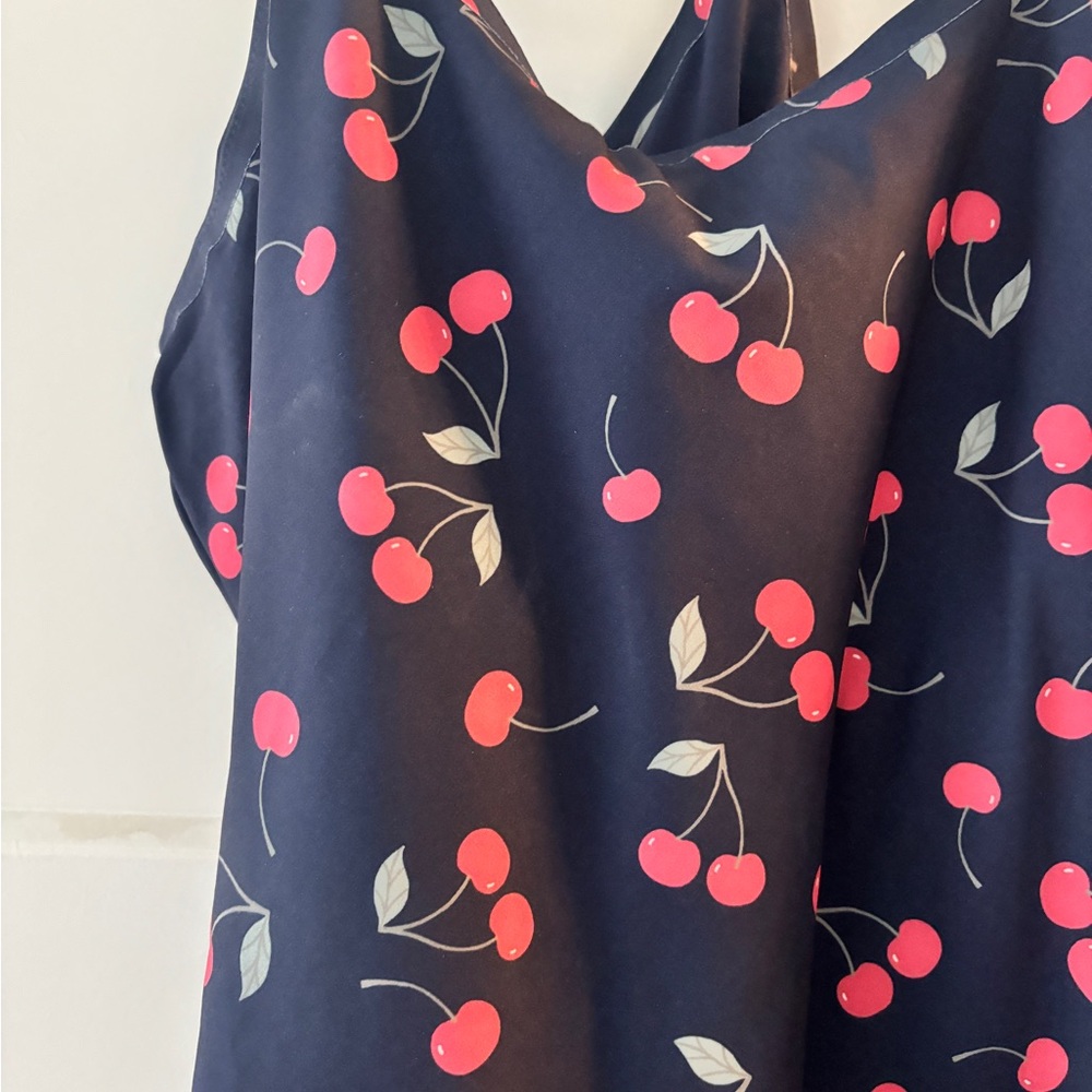 NWT Outdoor Voices Cherry Print Exercise Dress - Picture 2 of 3